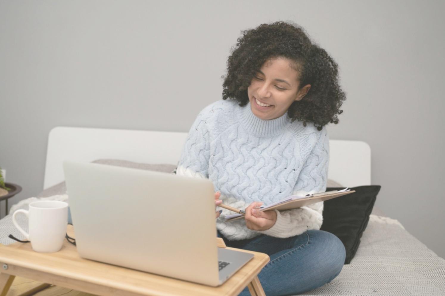 Participant reviewing financial patterns during workshop session